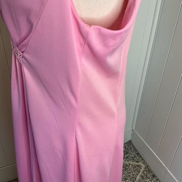 Montgomery Ward Womens Size 16 Sleeveless Nightie Gown Maxi Dress Pink Flowy - Picture 12 of 15